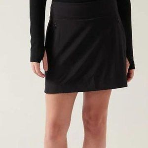 Athleta Soho Skort Black Size 22 Womens Comfort Pockets Stretchy Plus Activewear